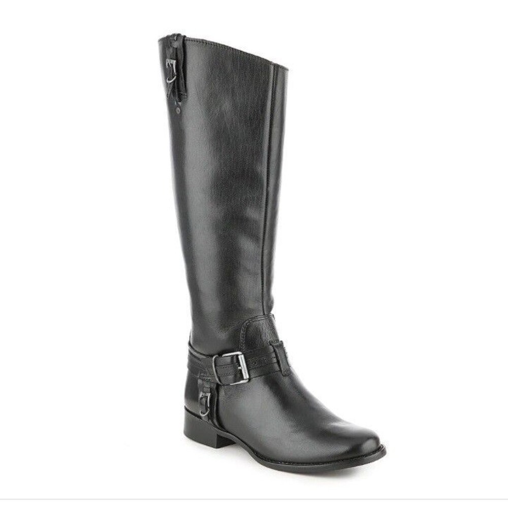 MATISSE Flashback Black Leather Riding Boots Women Sz 6 NEW $260